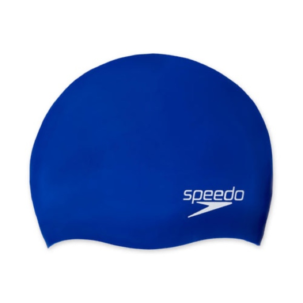 Speedo Navy Swim Cap Silicone Swim Cap Youth OS